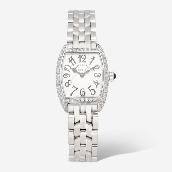 Franck Muller Cintree Curvex Stainless Steel Diamond Quartz Women's Watch 2252QZD