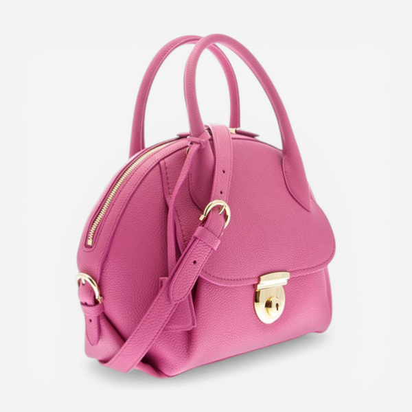 Salvatore Ferragamo Fiamma Women's 626924 Pink Medium Shoulder Bag MSRP $2250 - THE SOLIST