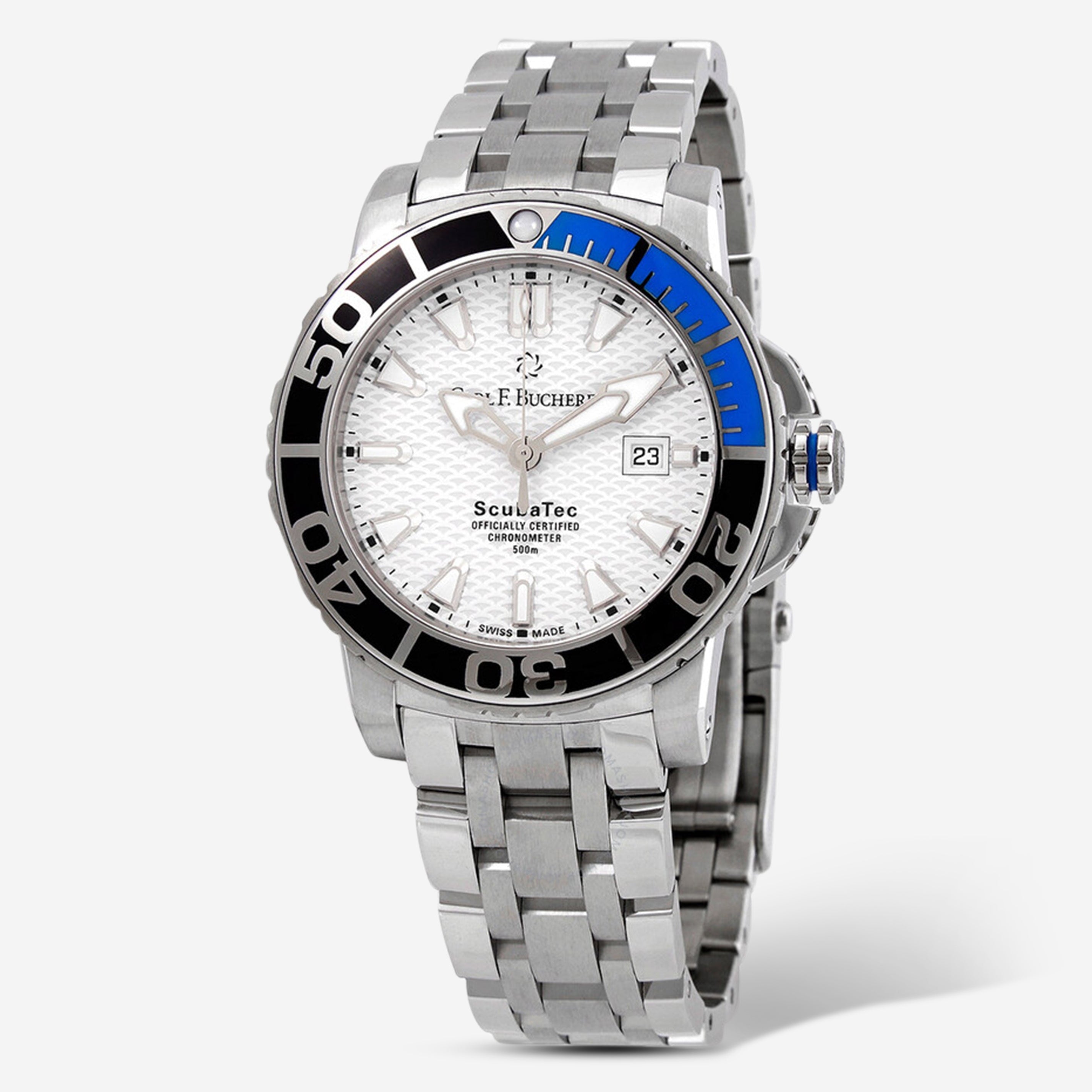 Carl F. Bucherer Patravi ScubaTec Stainless Steel Automatic Men's Watch 00.10632.23.23.21B - THE SOLIST