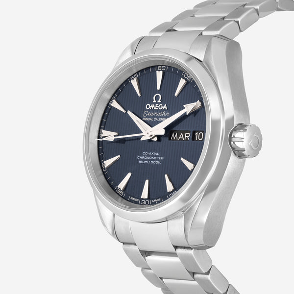 Omega Seamaster Aqua Terra 150M Co-Axial Chronometer Annual Calendar Steel Men's Watch 231.10.39.22.03.001 - THE SOLIST