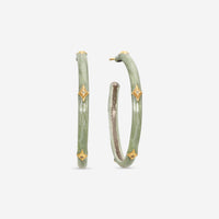 Armenta Rose World 14K Rose Gold Diamond Hoop Earrings 23243