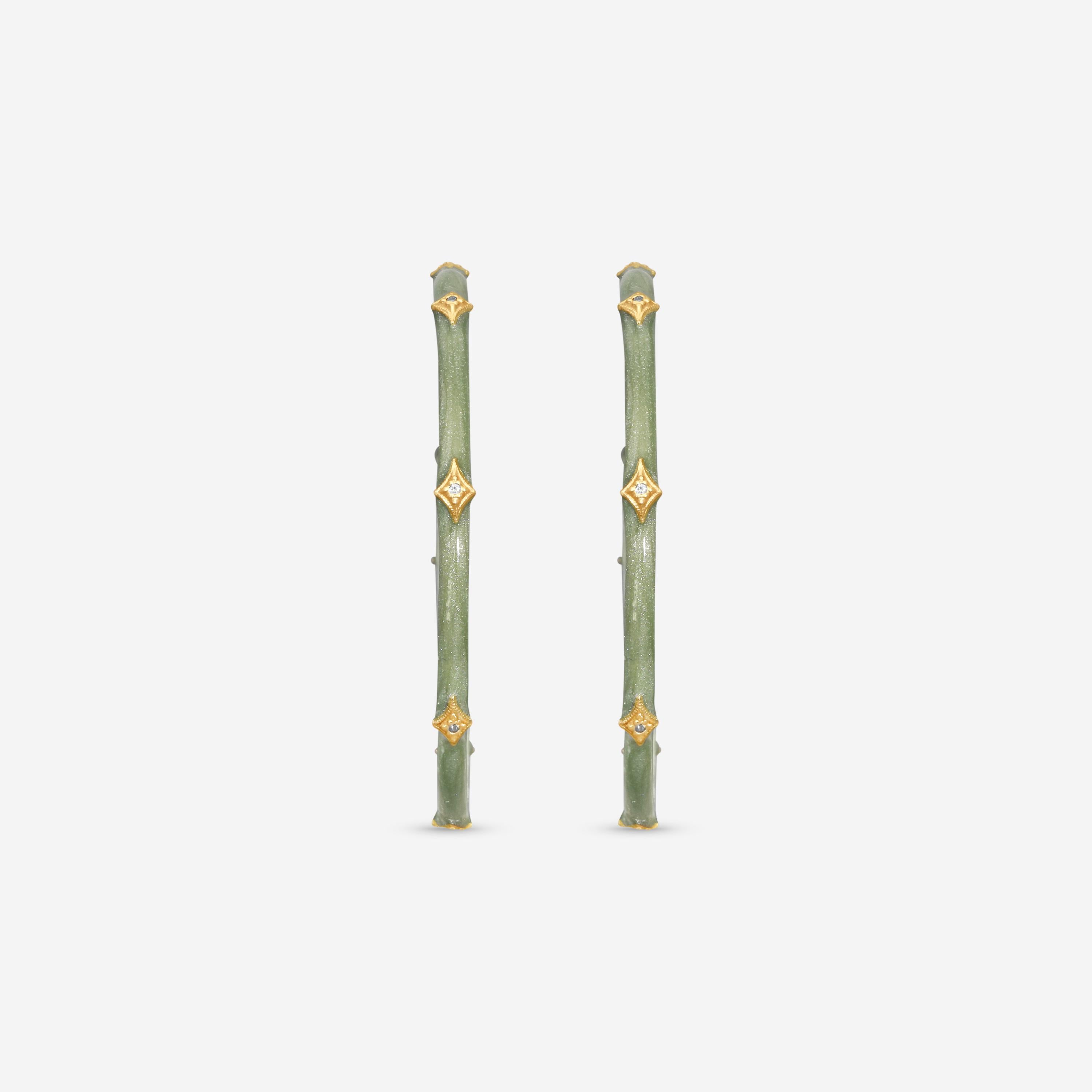 Armenta 14K Rose Gold Diamond Crivelli Hoop Earrings 23244