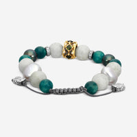 Armenta 18K Yellow Gold & Grey Sterling Silver Multi-Stone Beaded Bracelet 23369