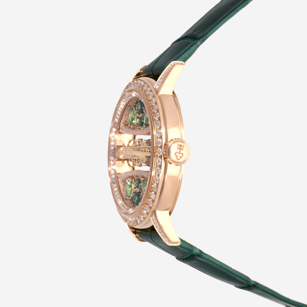 Corum Golden Bridge Round 39 18K Rose Gold Manual Wind Ladies Watch B113/03787