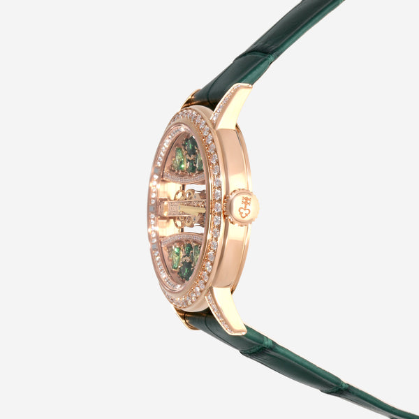 Corum Golden Bridge Round 39 18K Rose Gold Manual Wind Ladies Watch B113/03787