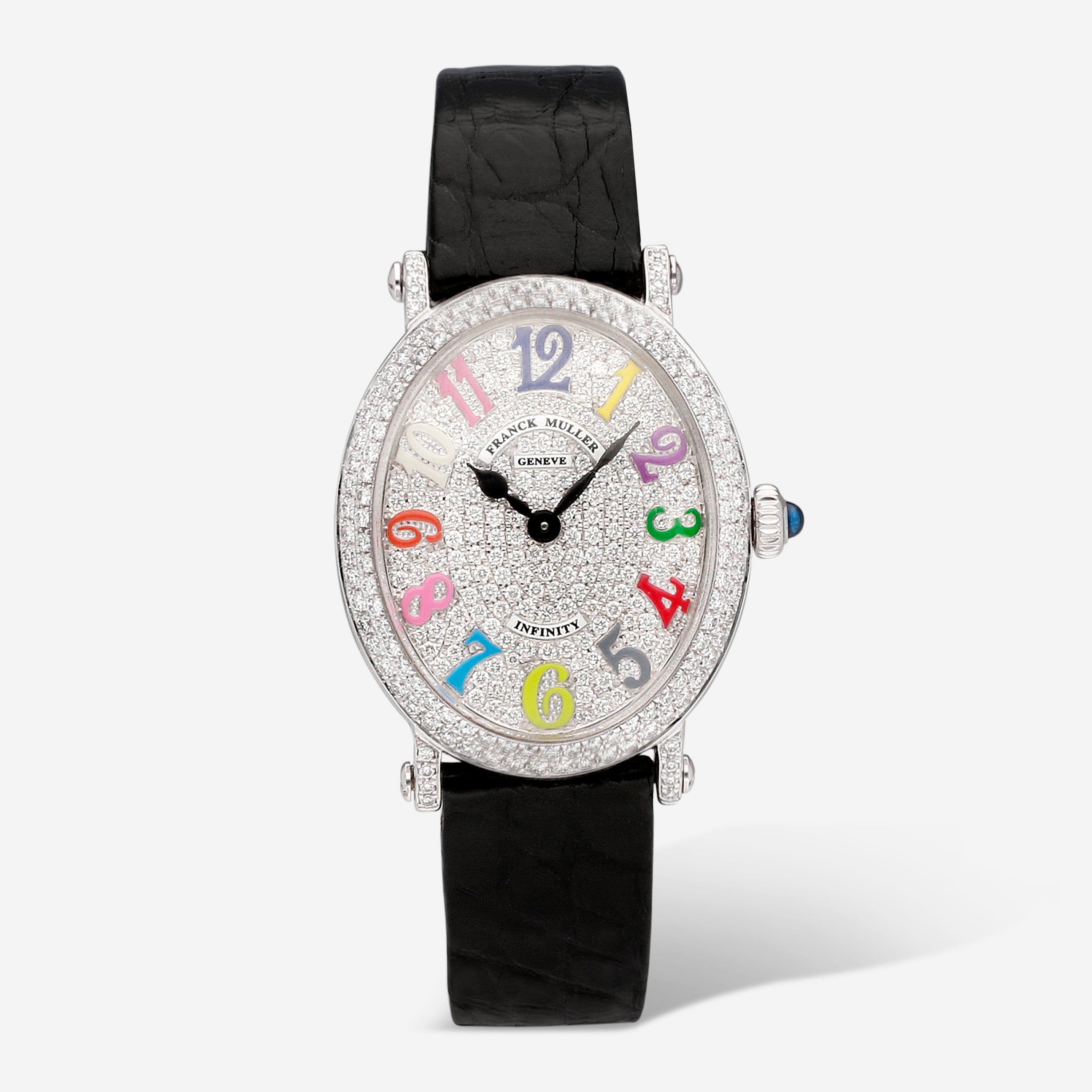 Franck Muller Infinity Oval Color Dreams Diamond Set Dial Quartz Ladies Watch 1632 B QZ COL DRM V D CD - THE SOLIST