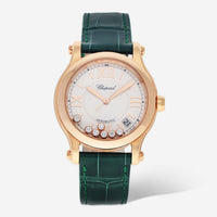 Chopard Happy Sport 18K Rose Gold Diamond Automatic Ladies Watch 274808-5001