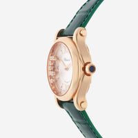 Chopard Happy Sport 18K Rose Gold Diamond Automatic Ladies Watch 274808-5001