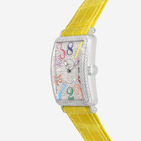 Franck Muller Long Island Crazy Hours Color Dreams 18K White Gold Diamond Automatic Ladies Watch 1200CHDCDCOLDROGYLW - THE SOLIST