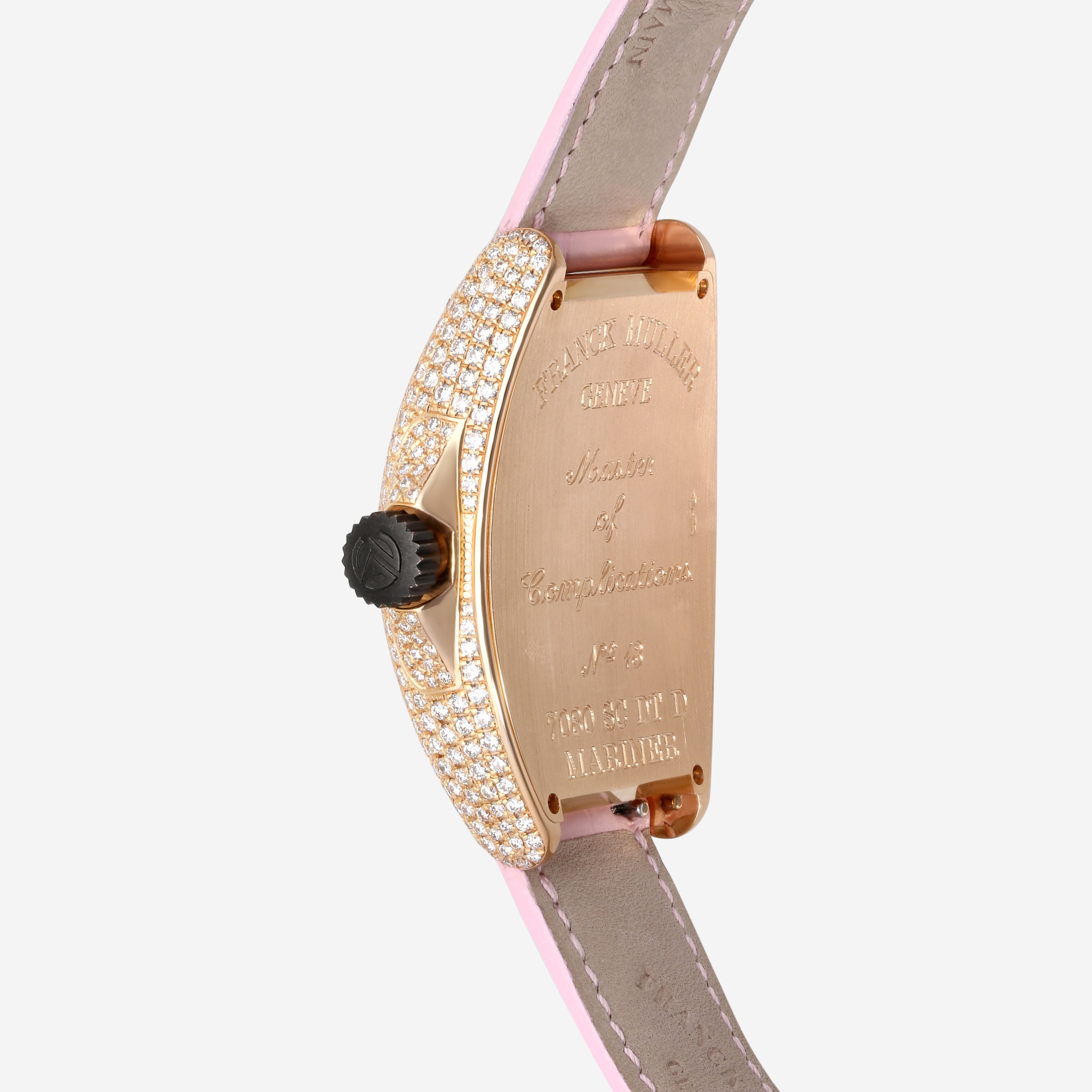 Franck Muller Cintree Curvex Mariner 18K Rose Gold Diamond Automatic Ladies Watch 7080SCDTD - THE SOLIST