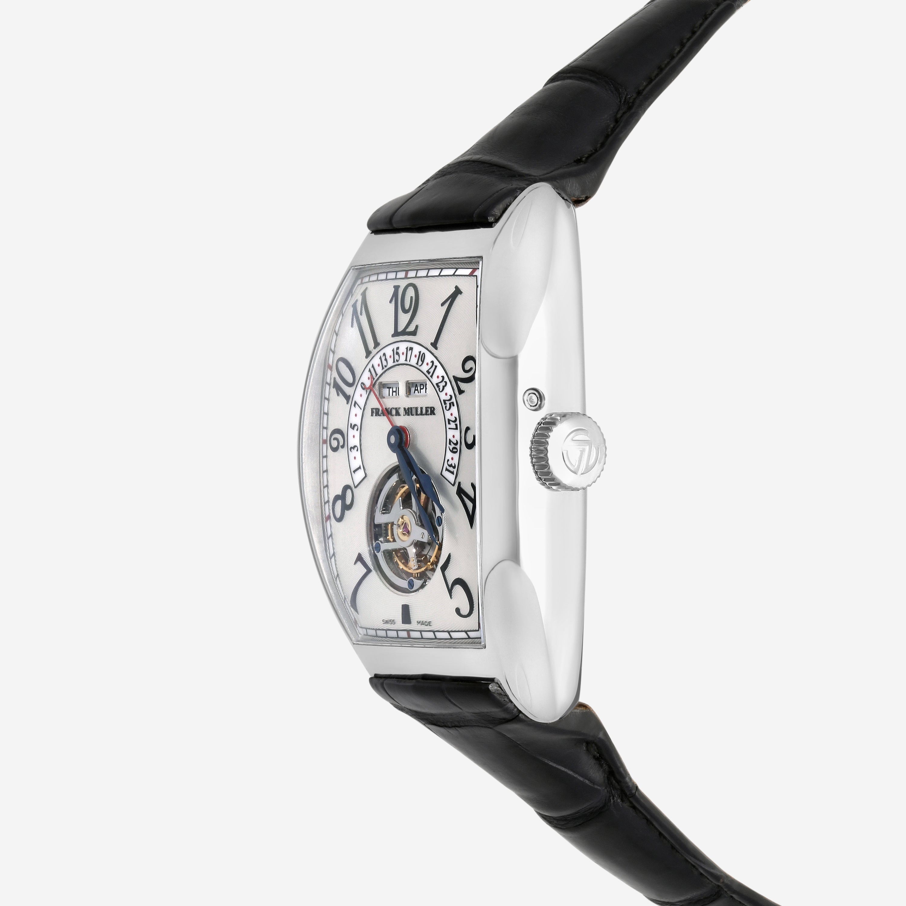 Franck Muller Cintree Curvex Master Calendar Tourbillon Platinum Manual Wind Watch 8880TMC