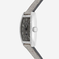 Franck Muller Cintree Curvex Platinum Manual Wind Diamond Ladies Watch 1750S6DP