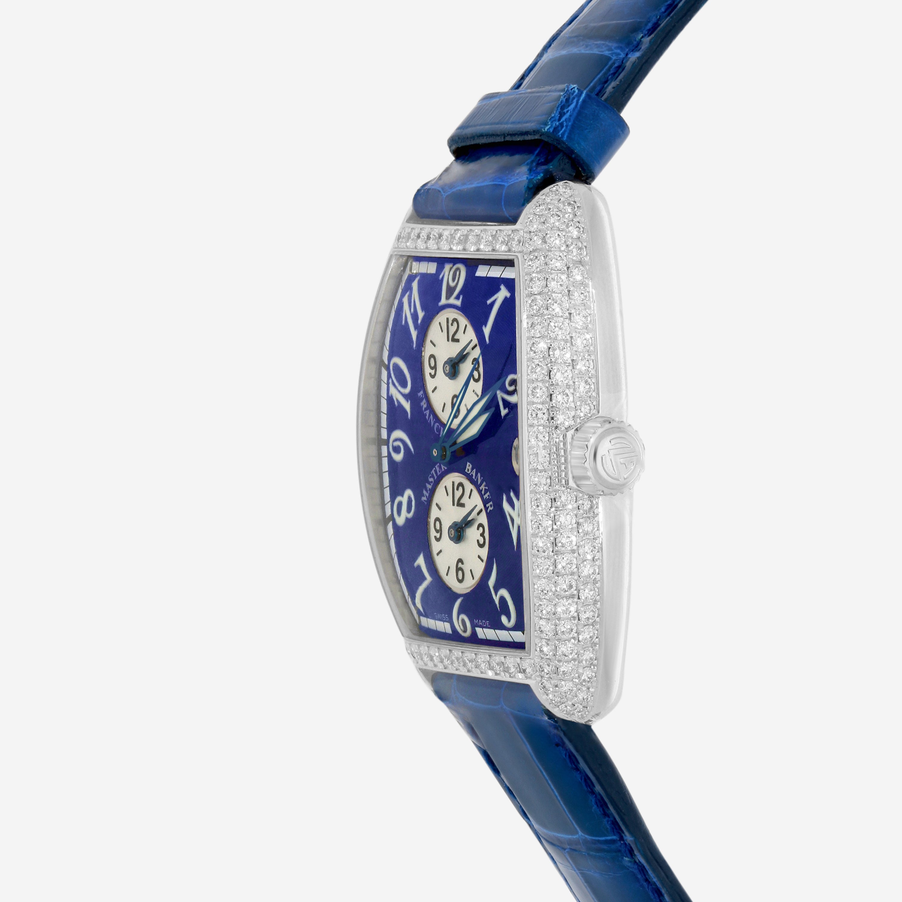 Franck Muller Master Banker 18K Yellow Gold Diamond Automatic Men's Watch 2852MBD