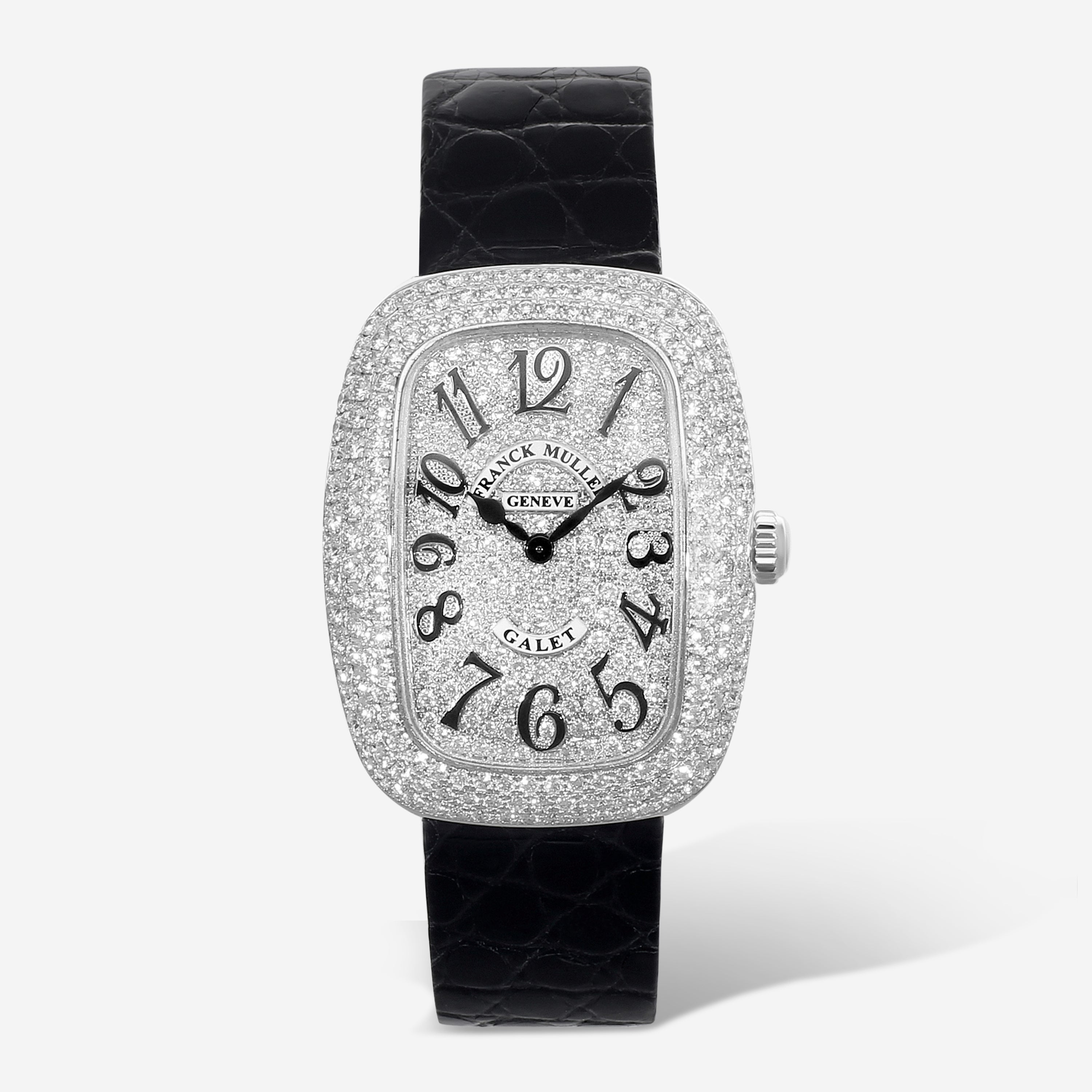 Franck Muller Galet 18K White Gold Diamond Quartz Watch 3002LQZVD3CD - THE SOLIST