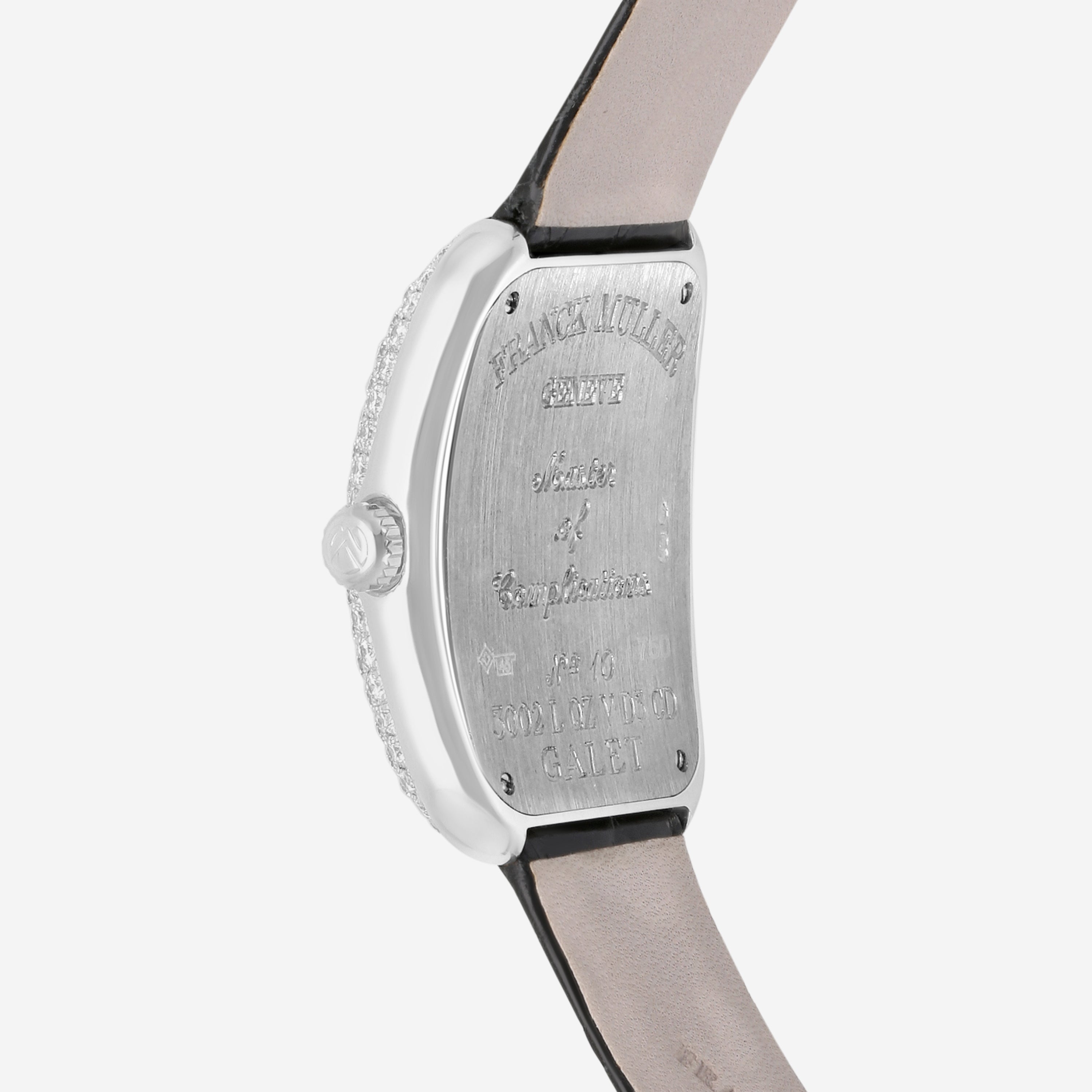 Franck Muller Galet 18K White Gold Diamond Quartz Watch 3002LQZVD3CD - THE SOLIST