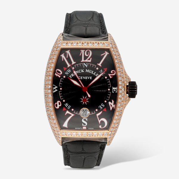 Franck Muller Cintree Curvex Mariner 18K Rose Gold Diamond Automatic Unisex Watch 7080SCDTD