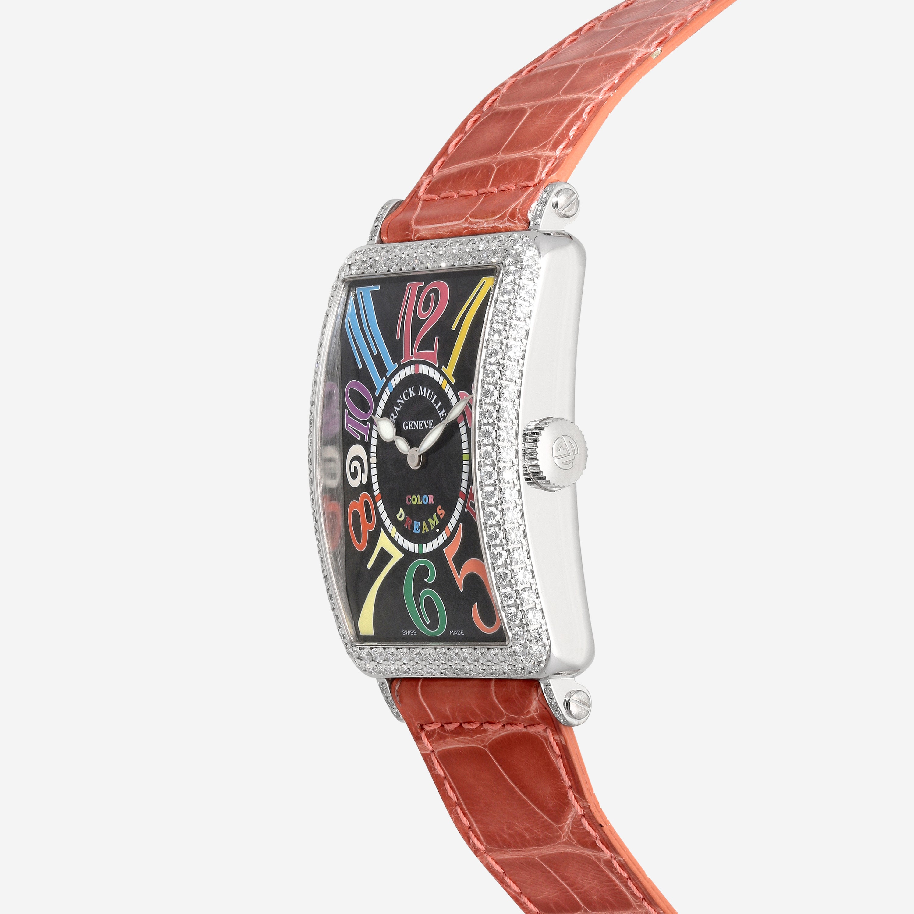 Franck Muller Long Island Color Dreams 18K White Gold Diamond Automatic Ladies Watch 1200SCD - THE SOLIST