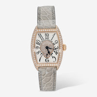 Franck Muller Cintrée Curvex 18K Rose Gold Diamond Automatic Ladies Watch 1750S6PMD2P - THE SOLIST
