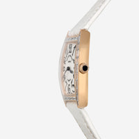 Franck Muller Cintree Curvex 18K Rose Gold Baguette Diamond Quartz Ladies Watch 1752QZBAG - THE SOLIST