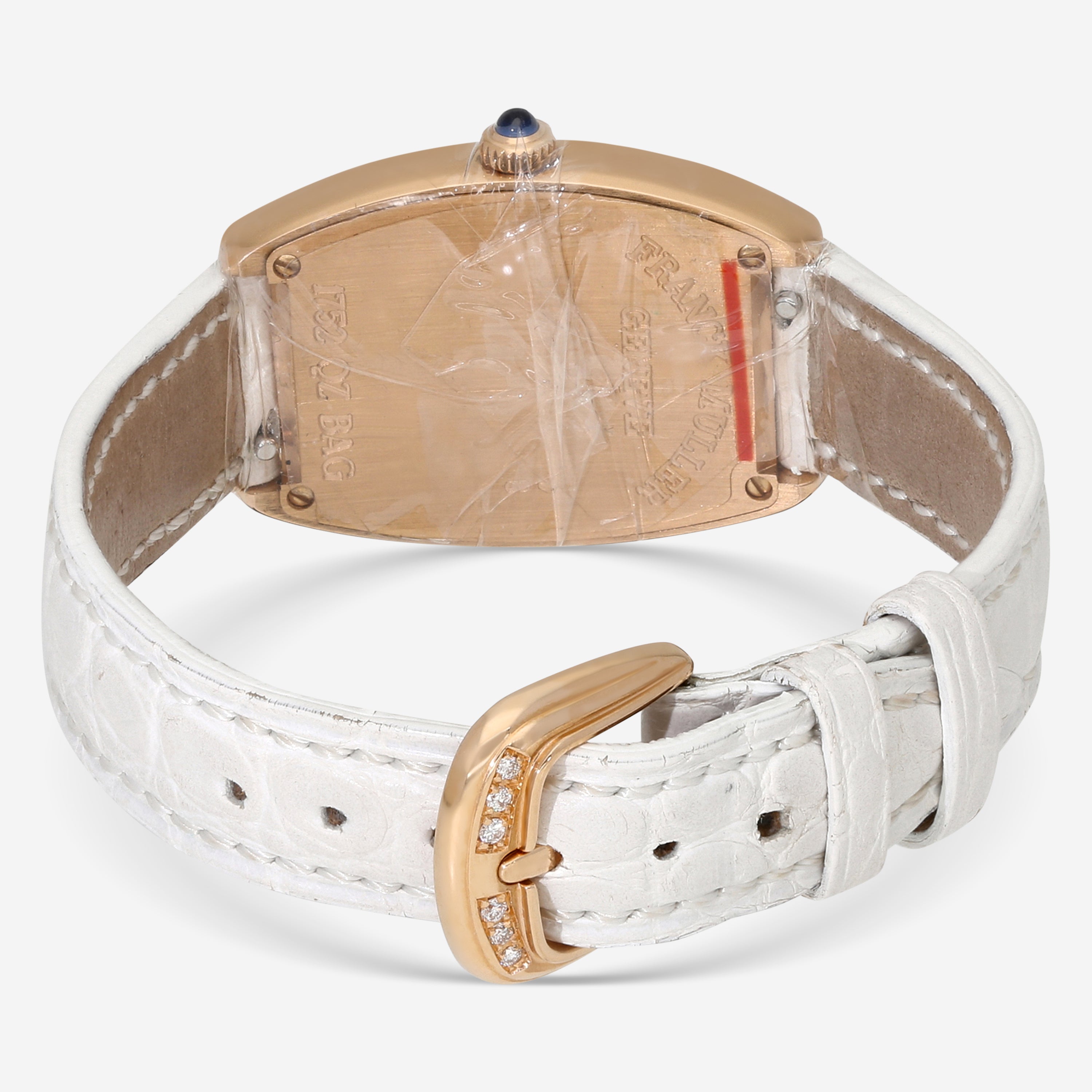 Franck Muller Cintree Curvex 18K Rose Gold Baguette Diamond Quartz Ladies Watch 1752QZBAG - THE SOLIST