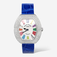 Franck Muller Infinity Color Dreams 18K White Gold Diamond Quartz Ladies Watch 3535QZCOLDRMRD3