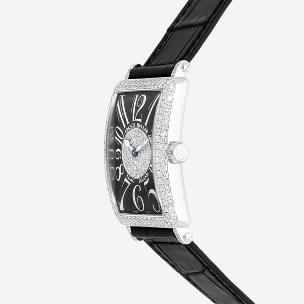 Franck Muller Long Island 18K White Gold Diamond Quartz Unisex Watch 952QZD1P