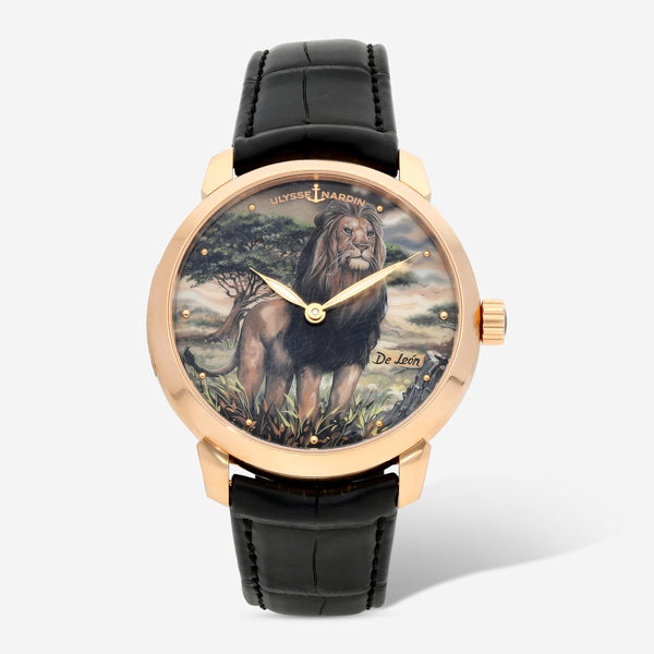 Ulysse Nardin Classico Manara Manufacture 18K Rose Gold Limited Edition "De Leon" Automatic Men's Watch 3202-136LE-9A-LEON - THE SOLIST