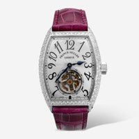 Franck Muller Master Imperial Tourbillon 18K White Gold Diamond Manual Wind Watch 7851TD