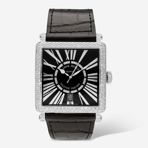 Franck Muller Master Square Stainless Steel Diamond Automatic Unisex Watch 6000HSCDTD