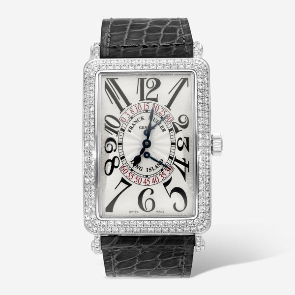 Franck Muller Long Island 18K White Gold Diamond Automatic Unisex Watch 1100DSRD - THE SOLIST