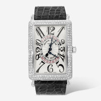 Franck Muller Long Island 18K White Gold Diamond Automatic Unisex Watch 1100DSRD - THE SOLIST