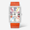 Franck Muller Long Island Color Dreams 18K White Gold Diamond Automatic Unisex Watch 1200SCD_Orange - THE SOLIST