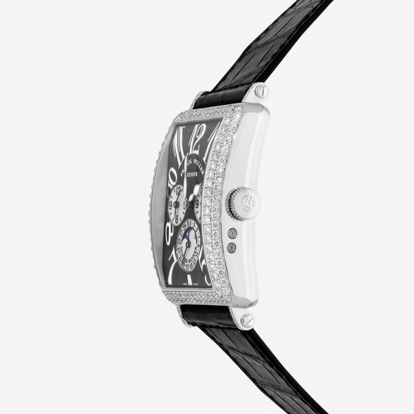 Franck Muller Long Island Master Banker 18K White Gold Diamond Automatic Men's Watch 1250MBLDT - THE SOLIST
