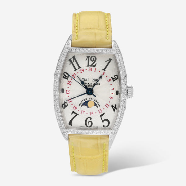 Franck Muller Master Calendar Platinum Diamond Automatic Ladies Watch 2852MCLD