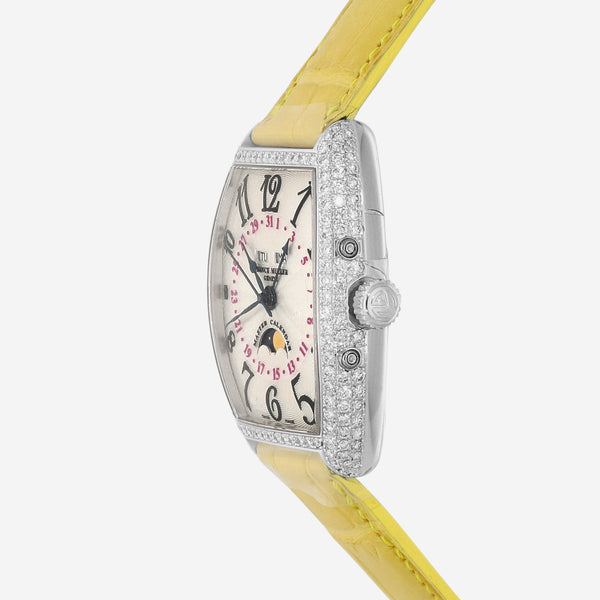 Franck Muller Master Calendar Platinum Diamond Automatic Ladies Watch 2852MCLD