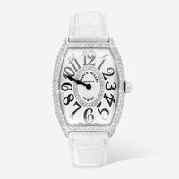 Franck Muller Cintrée Curvex 18K White Gold Diamond Quartz Ladies Watch 5852QZDCD1R - THE SOLIST