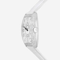 Franck Muller Cintrée Curvex 18K White Gold Diamond Quartz Ladies Watch 5852QZDCD1R - THE SOLIST