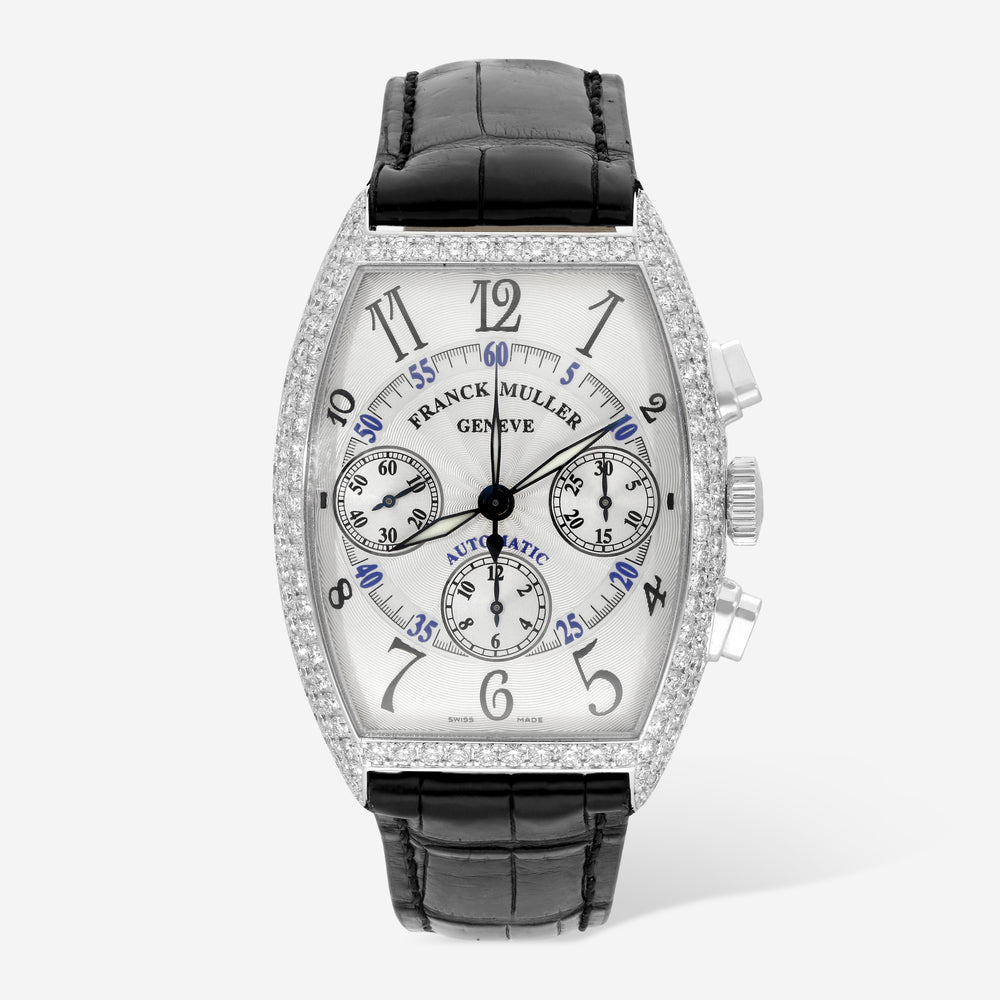 Franck Muller Cintrée Curvex 18K White Gold Automatic Men's Watch 7850CCD - THE SOLIST