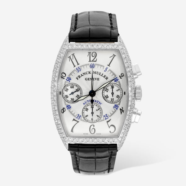 Franck Muller Cintrée Curvex 18K White Gold Automatic Men's Watch 7850CCD - THE SOLIST