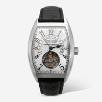 Franck Muller Cintree Curvex Tourbillon Master Calendar 18K White Gold Manual Wind Watch 7880TMC - THE SOLIST