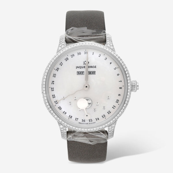 Jaquet Droz Astrale Eclipse 18K White Gold Diamond Automatic Ladies Watch J012614570