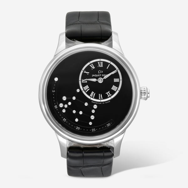 Jaquet Droz Date Astrale Zodiac Set-Gemini 18K White Gold Automatic Men’s Watch J021014220