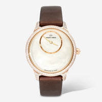 Jaquet Droz Petite Heure Minute 18K Rose Gold Diamond Automatic Ladies Watch J005003572