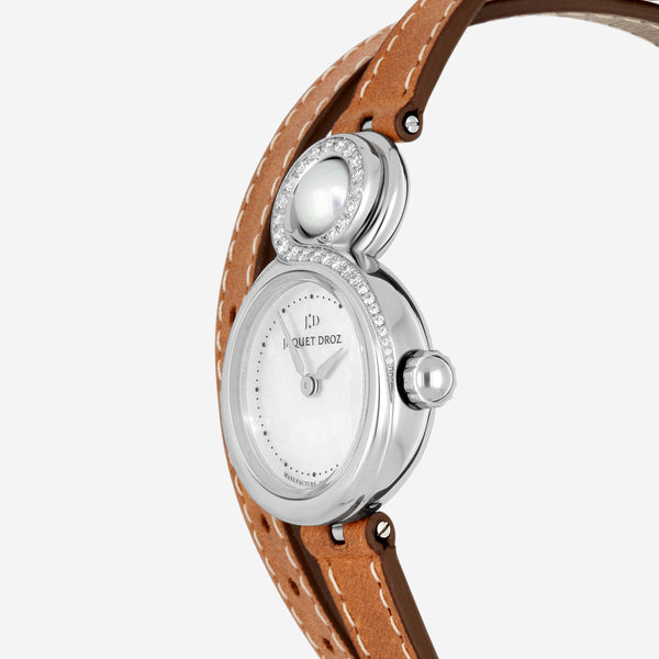 Jaquet Droz Lady 8 Petite Stainless Steel Diamond Automatic Ladies Watch J014600373