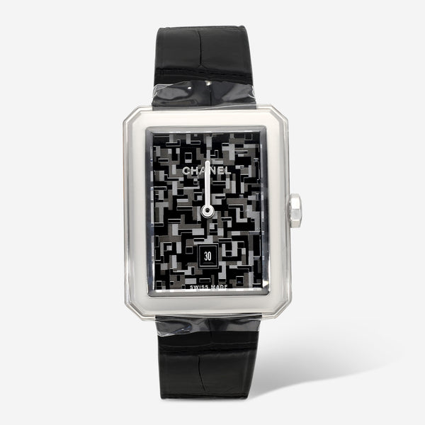 Chanel Boyfriend Tweed Stainless Steel Quartz Ladies Watch H6128