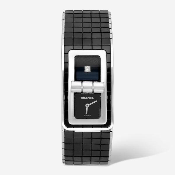 Chanel Code Coco Black Ceramic & Stainless Steel Quartz Ladies Watch H5147