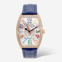 Franck Muller Cintrée Curvex Color Dreams Limited Edition 18K Rose Gold Diamond Automatic Ladies Watch 5850SCATFOD1RCOLDRFMD - THE SOLIST