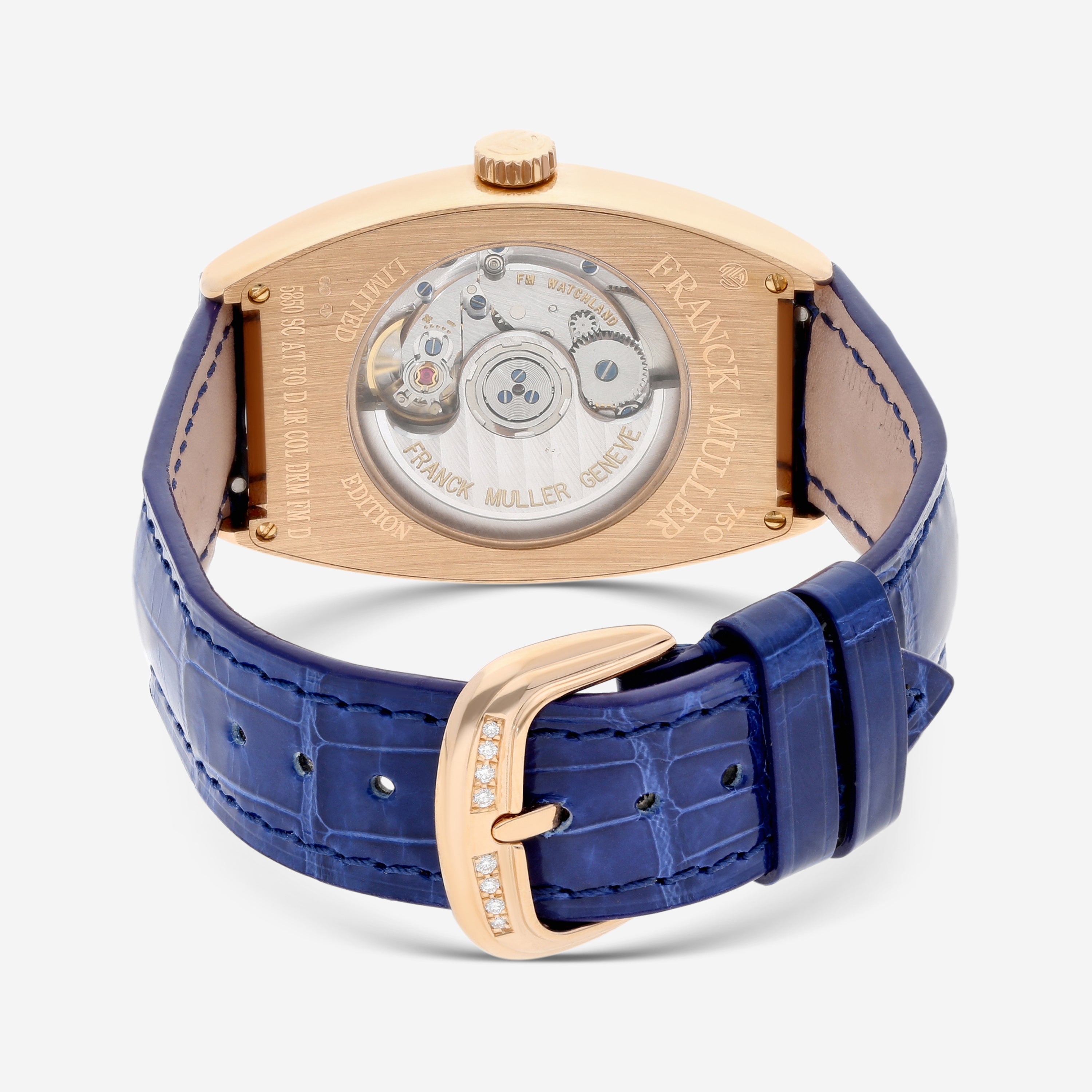Franck Muller Cintrée Curvex Color Dreams Limited Edition 18K Rose Gold Diamond Automatic Ladies Watch 5850SCATFOD1RCOLDRFMD - THE SOLIST
