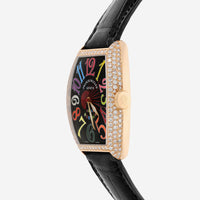 Franck Muller Cintrée Curvex Color Dreams 18K Rose Gold Diamond Automatic Ladies Watch 5850SCCOLDRMD