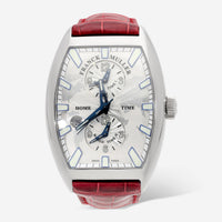 Franck Muller Cintrée Curvex Master Banker 18K White Gold GMT Automatic Men’s Watch 8880MBSCDTIND - THE SOLIST